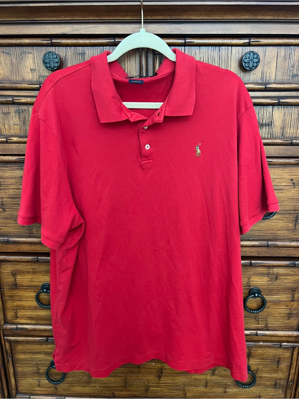 Ralph Lauren Men’s Red Polo Shirt Classic Fit
